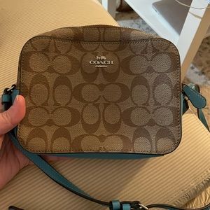 Brown coach purse
